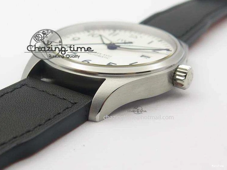 MIROTIME 0305 Mark XVIII IW327002 SS Mk Maker Best Edition White Dial On Black Leather Strap A SunProtective 7298